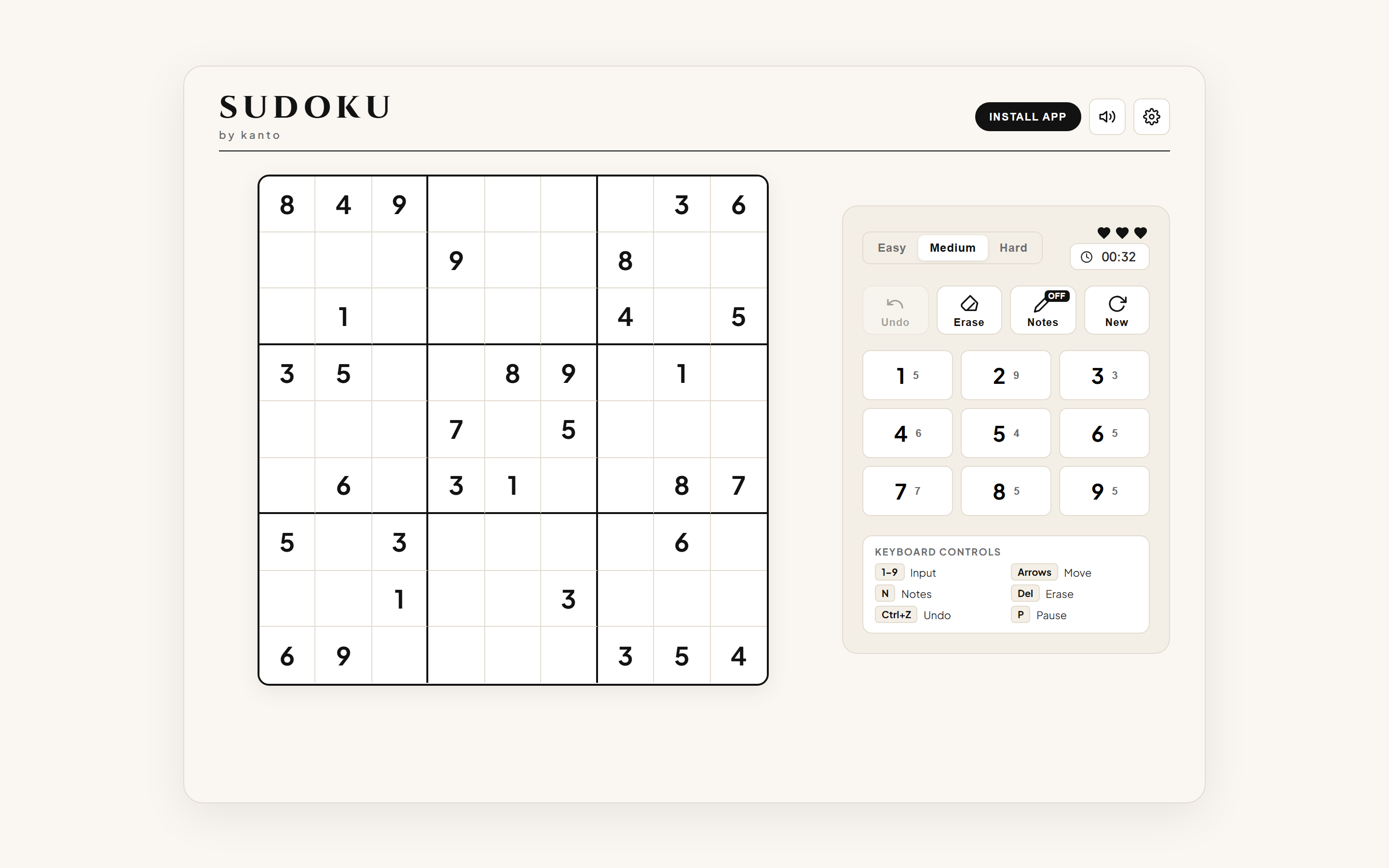 Kanto Sudoku preview