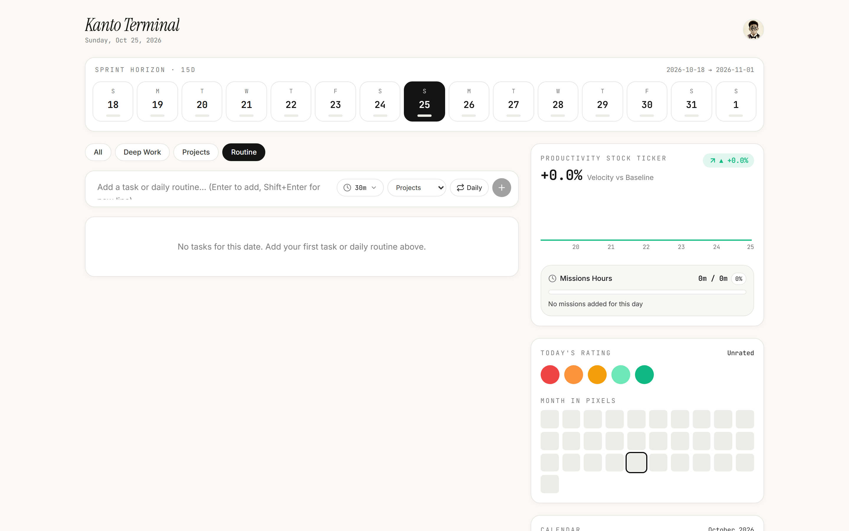 Kanto Terminal preview